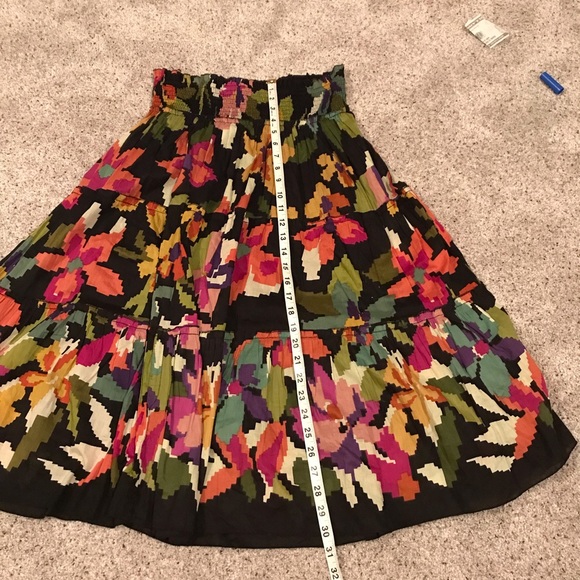 Chaudry KC boho floral peasant skirt size small - Picture 2 of 5